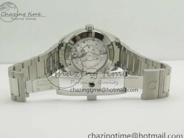 0228 FlexibleFit Aqua Terra 150M SS VSF 1:1 Best Edition Black Wave Textured Dial RG Hand on SS Bracelet A8500 Super Clone 8032